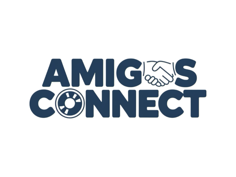 Amigos Connect logo design by D king