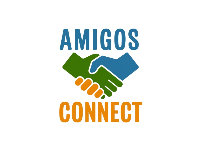 Amigos Connect logo design by D king