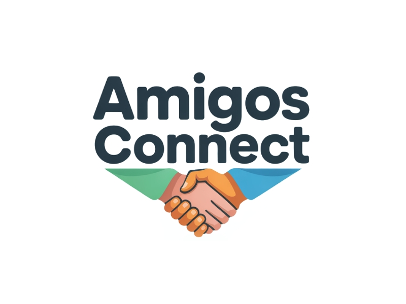 Amigos Connect logo design by D king