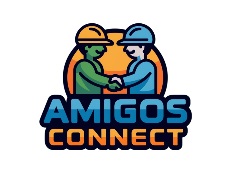 Amigos Connect logo design by Queen D