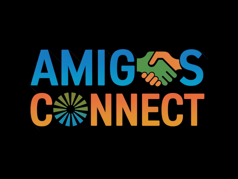 Amigos Connect logo design by Queen D