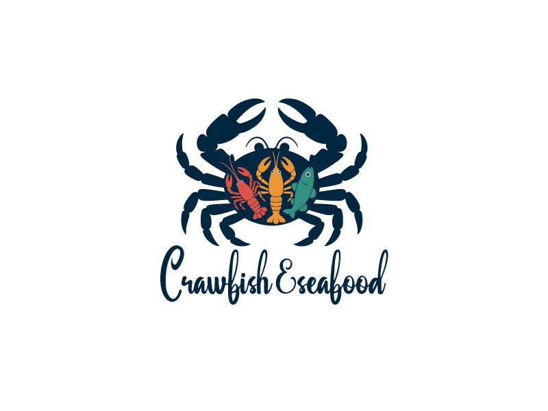 Crawfish&seafood app logo logo design by oindrila chakraborty