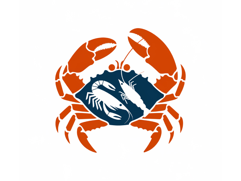 Crawfish&seafood app logo logo design by Bibek Nag