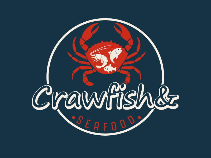 Crawfish&seafood app logo logo design by Rahul Biswas
