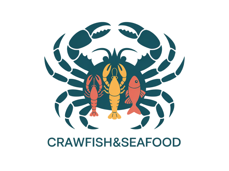 Crawfish&seafood app logo logo design by BrightARTS