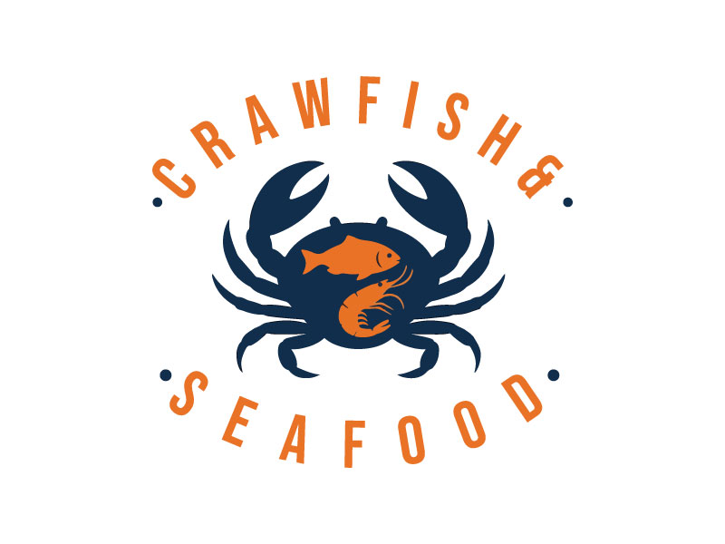 Crawfish&seafood app logo logo design by Rahul Biswas