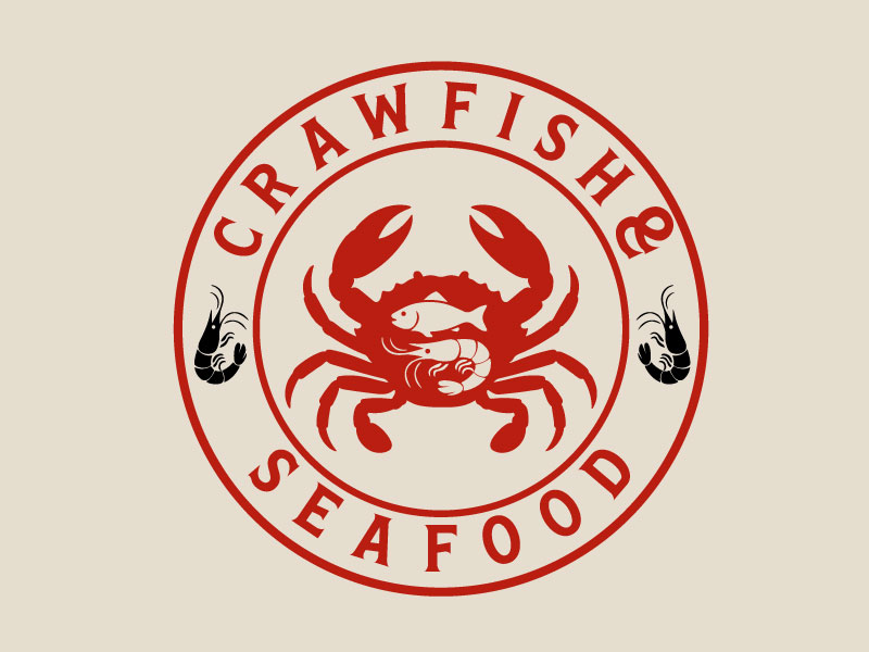 Crawfish&seafood app logo logo design by Rahul Biswas