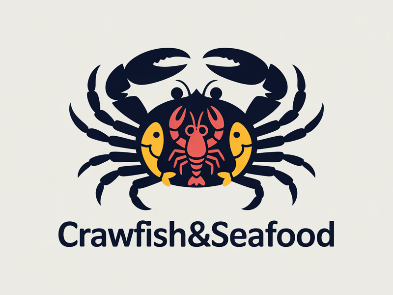 Crawfish&seafood app logo logo design by BrightARTS