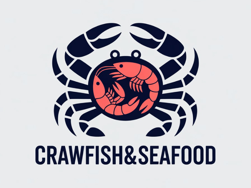 Crawfish&seafood app logo logo design by BrightARTS