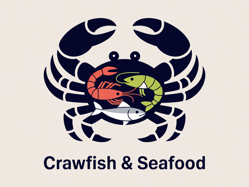 Crawfish&seafood app logo logo design by BrightARTS