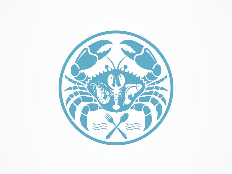 Crawfish&seafood app logo logo design by SC_Design