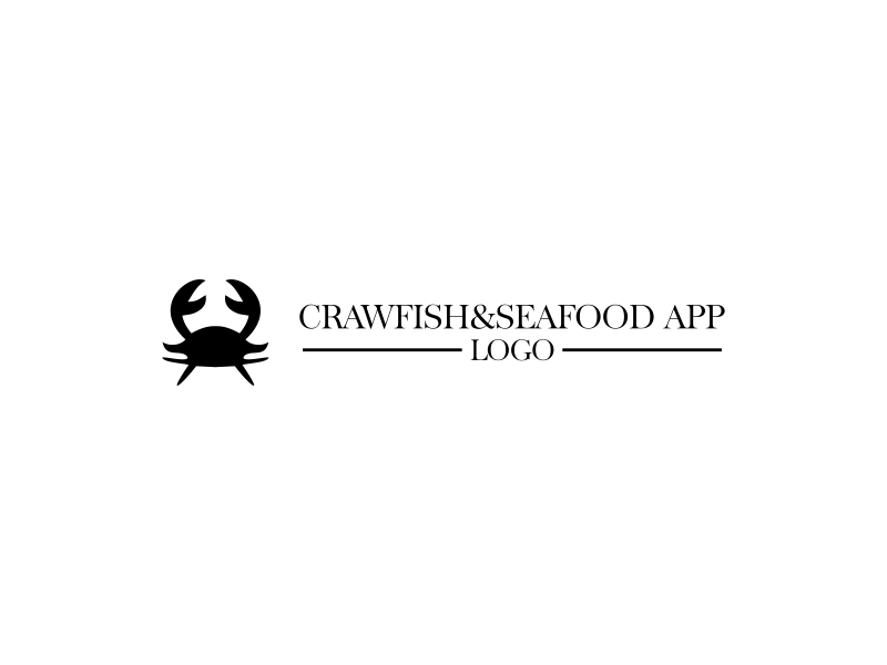 Crawfish&seafood app logo logo design by Zevyy