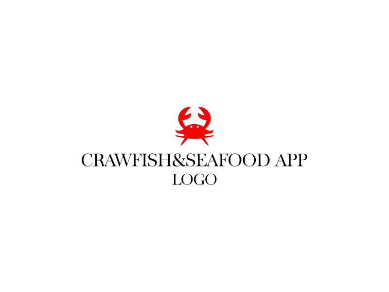 Crawfish&seafood app logo logo design by Zevyy