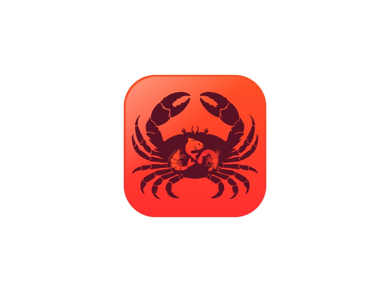 Crawfish&seafood app logo logo design by brandshark
