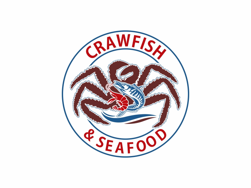 Crawfish&seafood app logo logo design by Andri Herdiansyah