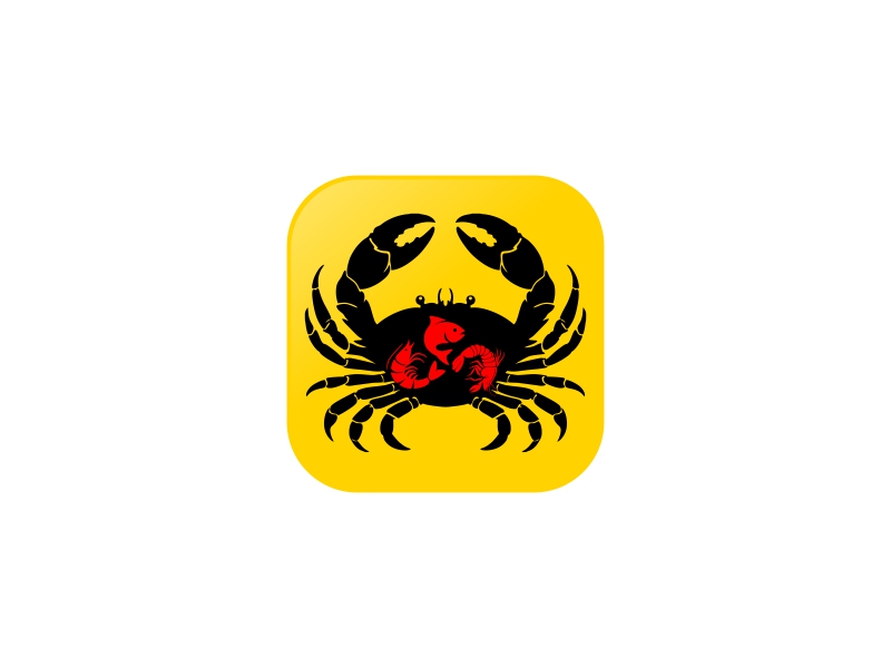 Crawfish&seafood app logo logo design by brandshark