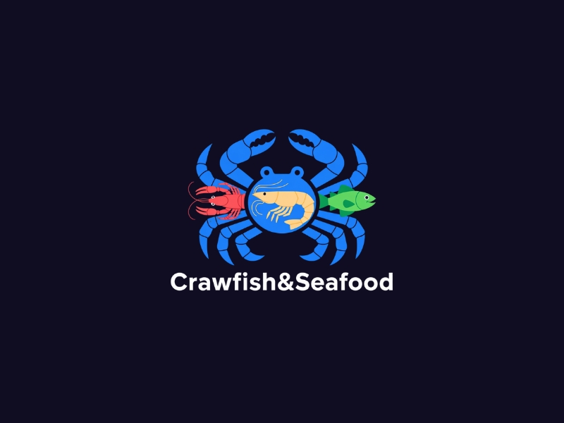 Crawfish&seafood app logo logo design by iffikhan