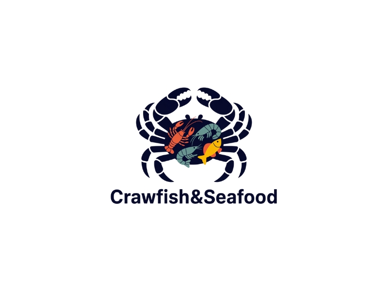 Crawfish&seafood app logo logo design by iffikhan