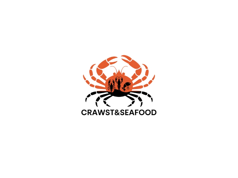 Crawfish&seafood app logo logo design by iffikhan