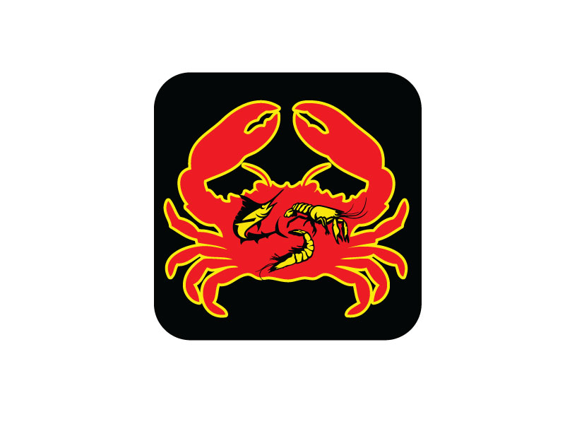 Crawfish&seafood app logo logo design by REDCROW