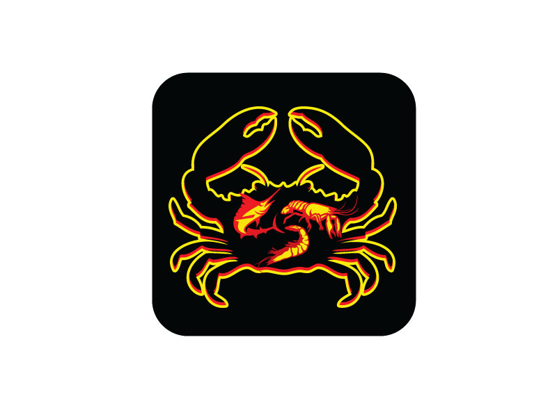 Crawfish&seafood app logo logo design by REDCROW