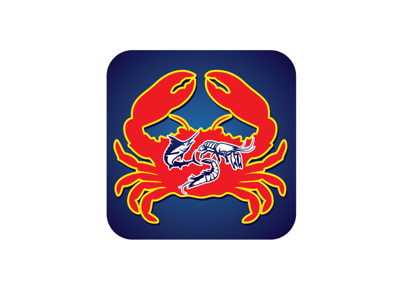 Crawfish&seafood app logo logo design by REDCROW
