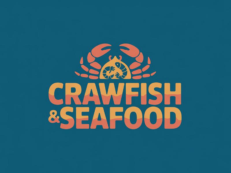 Crawfish&seafood app logo logo design by Hadisk
