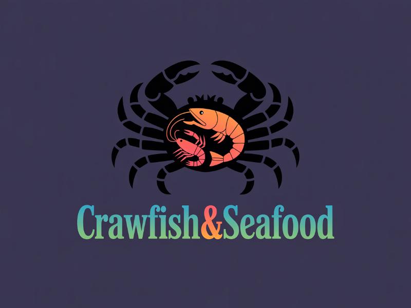 Crawfish&seafood app logo logo design by Lordede
