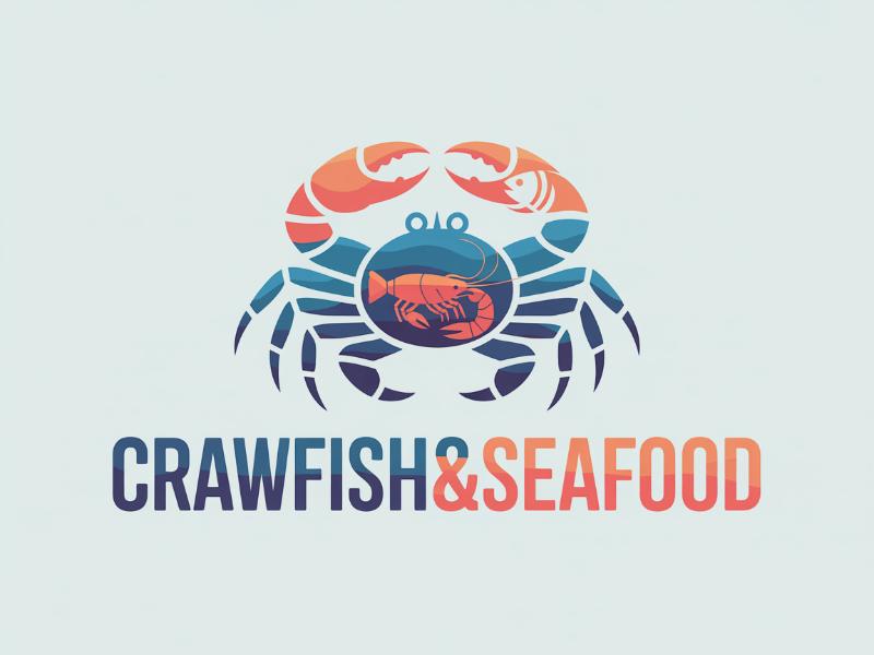 Crawfish&seafood app logo logo design by Paradiseg