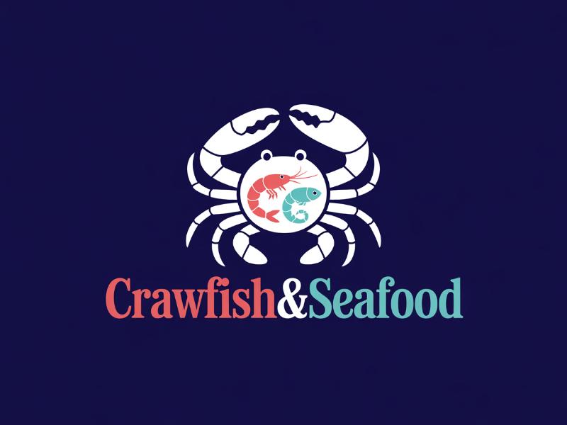 Crawfish&seafood app logo logo design by Paradiseg