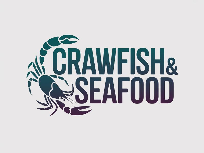 Crawfish&seafood app logo logo design by Paradiseg