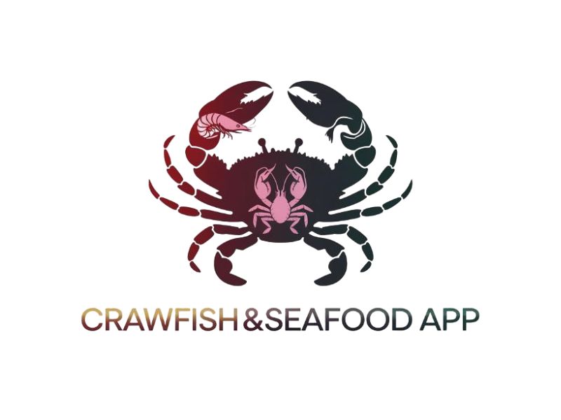 Crawfish&seafood app logo logo design by Octavino Arianto