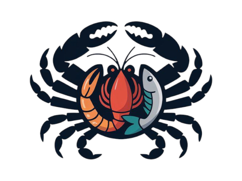 Crawfish&seafood app logo logo design by salim
