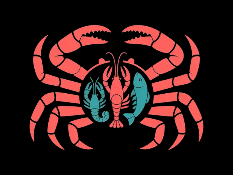 Crawfish&seafood app logo logo design by salim