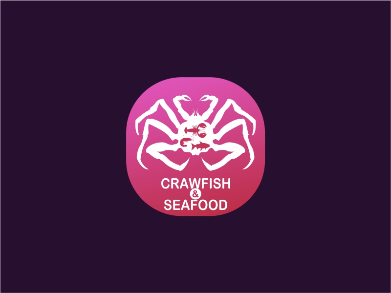 Crawfish&seafood app logo logo design by laras fafa