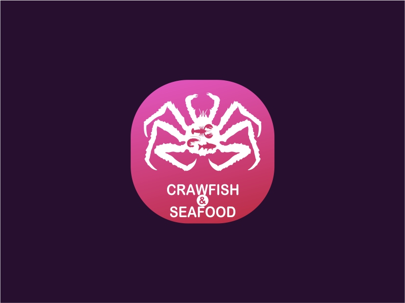 Crawfish&seafood app logo logo design by laras fafa