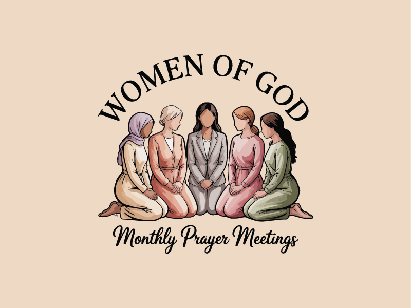 Women of God: Monthly Prayer Meetings logo design by oindrila chakraborty