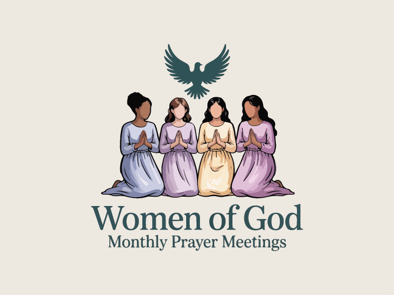Women of God: Monthly Prayer Meetings logo design by oindrila chakraborty