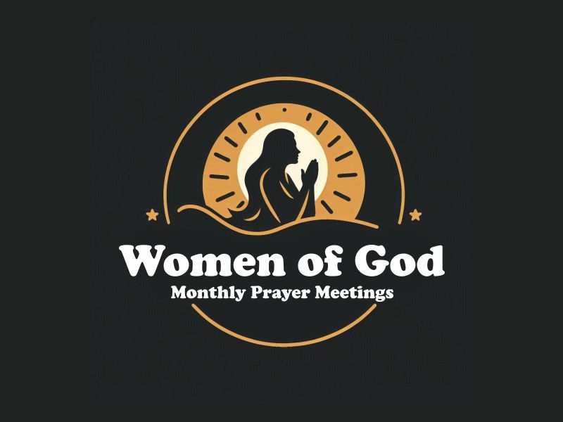 Women of God: Monthly Prayer Meetings logo design by giphone