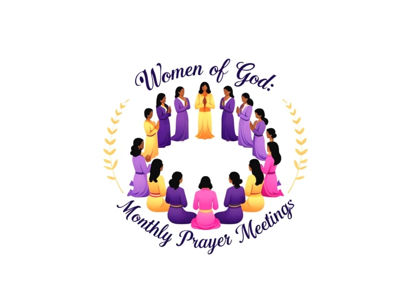 Women of God: Monthly Prayer Meetings logo design by ruki
