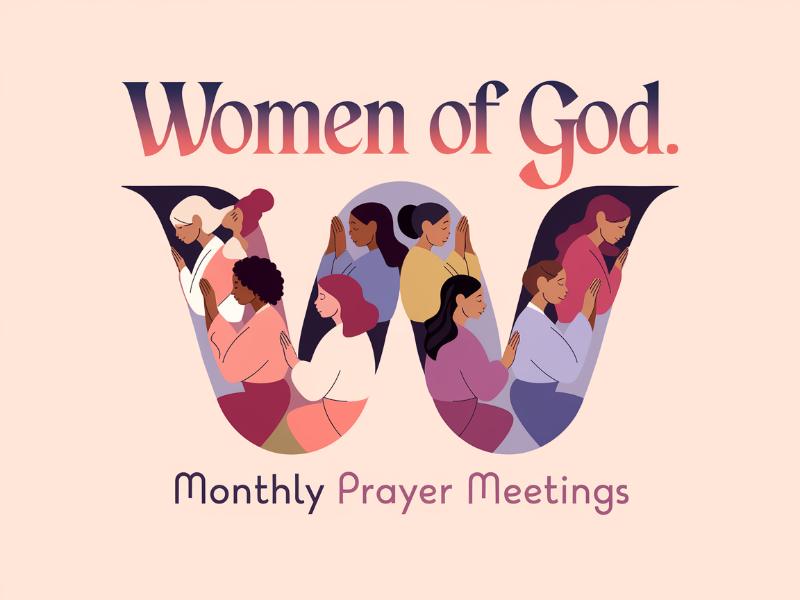 Women of God: Monthly Prayer Meetings logo design by Hadisk