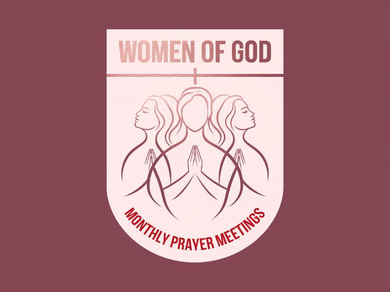 Women of God: Monthly Prayer Meetings logo design by Paradiseg