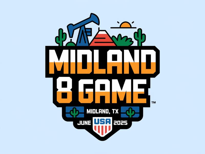 Midland 8 Game logo design by Lordede