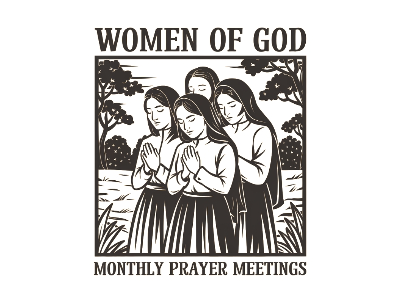 Women of God: Monthly Prayer Meetings logo design by Queen D