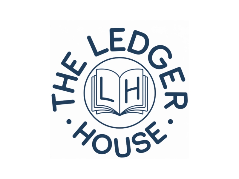 The Ledger House logo design by Marena
