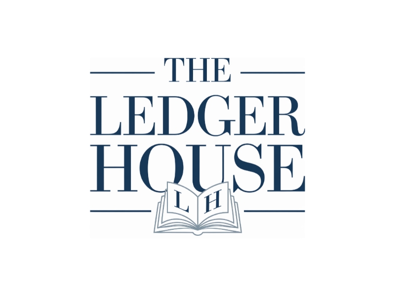 The Ledger House logo design by Marena