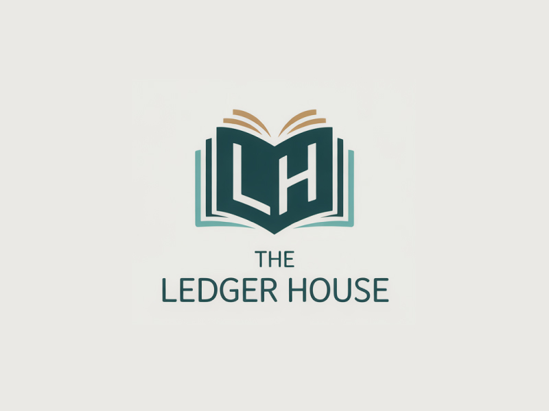 The Ledger House logo design by Poki