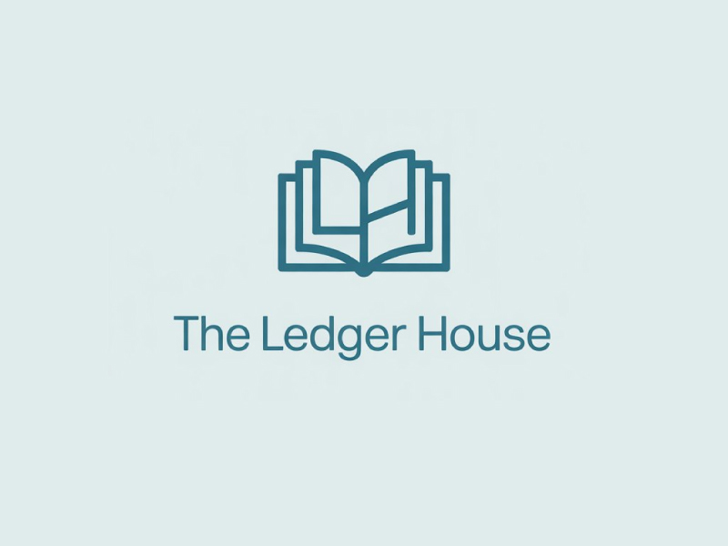 The Ledger House logo design by Poki