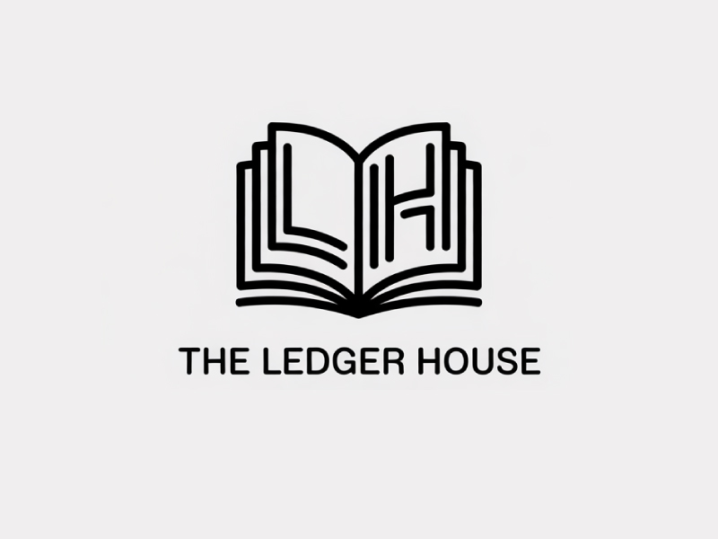 The Ledger House logo design by Poki