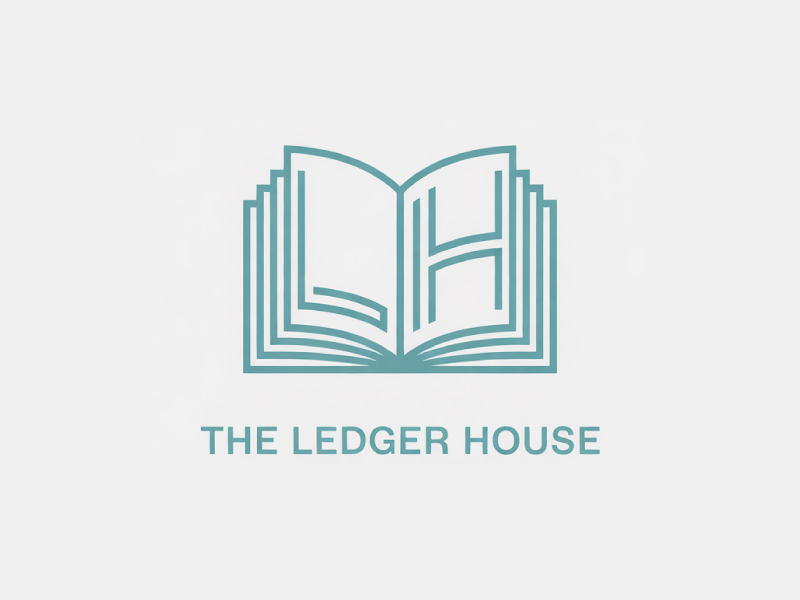The Ledger House logo design by Poki